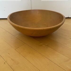 Primitive  antique handmade wooden dough Butter Bowl